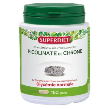 Super Diet Picolinate de chrome - 150 gélules