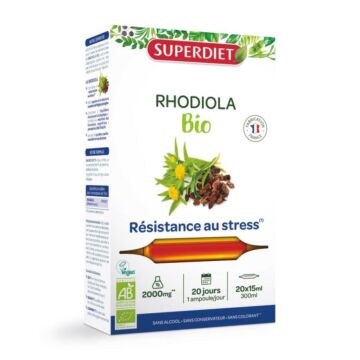 Rhodiola bio - Ampoules - Stress - SuperDiet