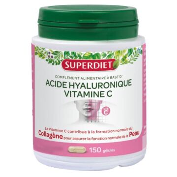 Super Diet - Acide hyaluronique Vitamine C - 150 gélules