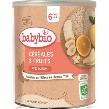 Céréales 3 fruits avec Quinoa - babybio