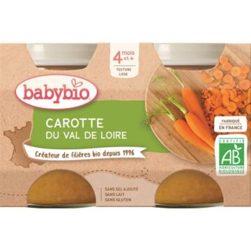 Petits pots Carotte du Val de Loire bio - Babybio