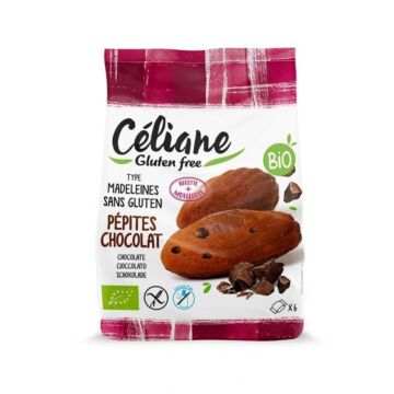 Madeleines pépites de chocolat bio - Sans gluten - Céliane