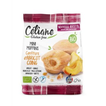 Mini Muffins Confiture Abricot Coing bio - Sans gluten - Céliane