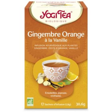 Infusion ayurvédique Gingembre orange vanille bio - Yogi Tea