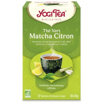 Infusion Thé vert Matcha citron de Yogi Tea