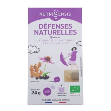 Infusion Défenses naturelles BIO - 20 sachets - Nutrisensis