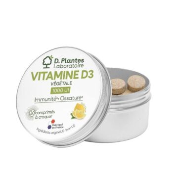 Vitamine D3 1000 UI végétale à croquer