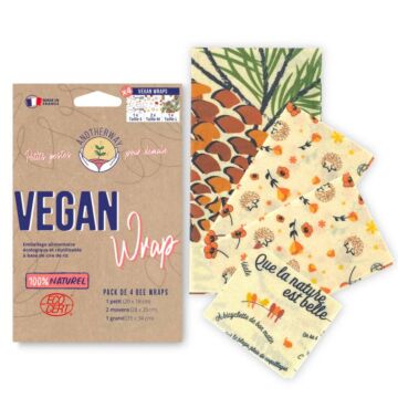 Vegan Wrap Emballages alimentaires réutilisables bio - Anotherway