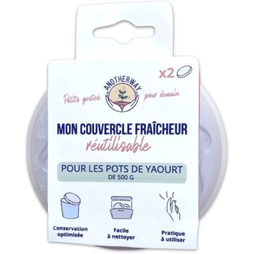 Couvercle Fraîcheur Pot de Yaourt Réutilisable - Anotherway
