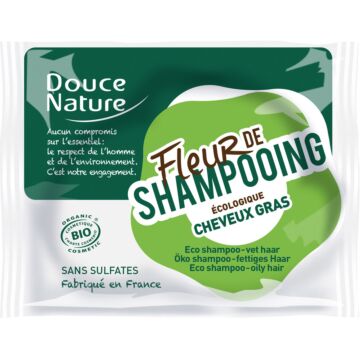Fleur de shampoing cheveux gras bio - Douce nature