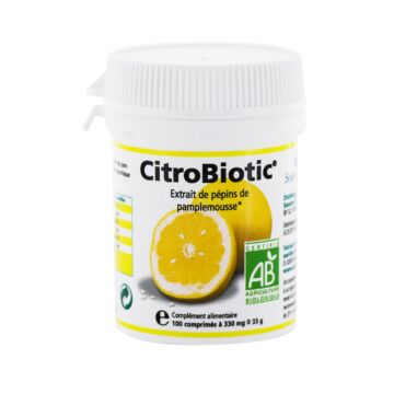 Extrait de pépins de pamplemousse Bio en comprimés - Citrobiotic
