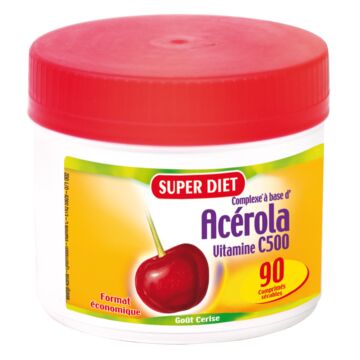 Acérola 500 Vitamine C à croquer - Super Diet