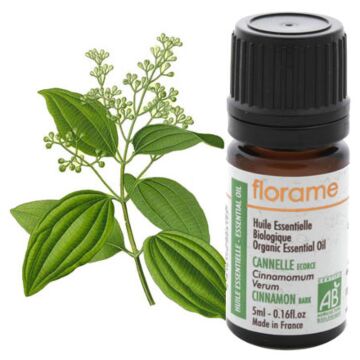 Cannelle Ecorce 60%-  Bio - Florame (Cinnamomum verum) - Huile essentielle