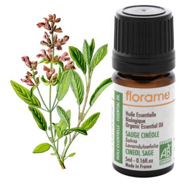Sauge à Cinéole Bio - Florame (Salvia Lavandulifolia) - Huile essentielle