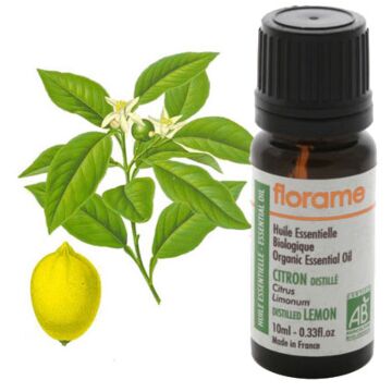 Citron distillé Bio - Florame (Citrus limonum) - Huile essentielle