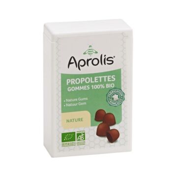Aprolis - Propolettes gommes 100% bio goût nature - 50 g