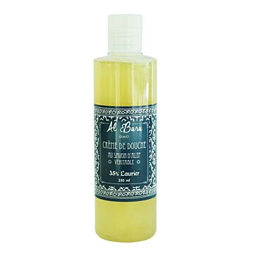 Crème de douche au savon d'Alep véritable 35% laurier  - Al Bara - 250 ml