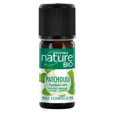 Boutique Nature - huile essentielle de Patchouli BIO (Pogostemon cablin) - 10 ml