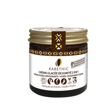 Crème glacée de karité 2en1 Hydra Déodorante - Sans huile essentielle - Karethic