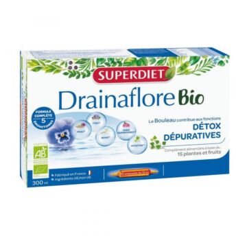 Drainaflore Bio en ampoules - Super Diet