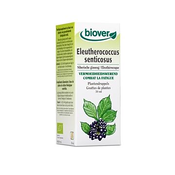 Biover - Teinture mère d'Eleuthérocoque ou Eleutherococcus Senticosus bio - 50 ml