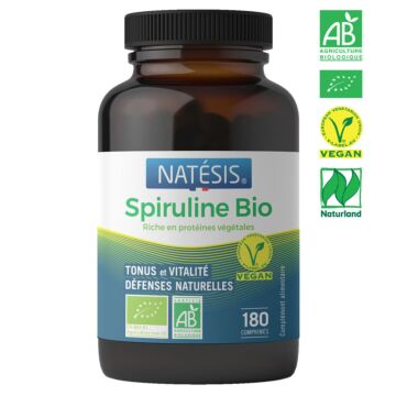 Natésis - Spiruline bio & Vegan - 180 comprimés