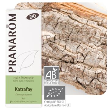 Huile essentielle de Katafray bio ou Cedrelopsis grevei Pranarôm, 10 ml