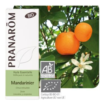 Mandarine zeste Bio (Citrus reticulata) - Pranarôm - Huile essentielle