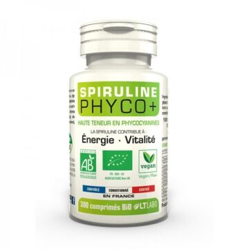 Spiruline bio Phyco+ - 120 comprimés - Lt labo