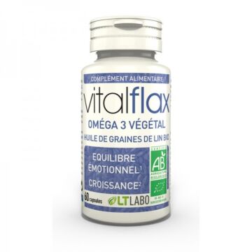 Lt Labo - Vital Flax Omégas 3 végétaux - 60 capsules