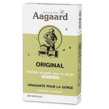 Original pastilles propolis pour la gorge (ex. Propolentum) - Aagaard - 30 pastilles