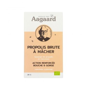 Propolis brute à mâcher bio (ex. Grande A) - Aagaard - 20 g
