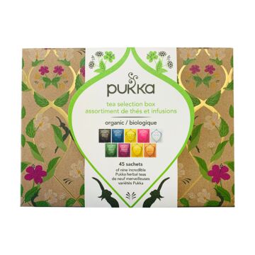 Coffret sélection de thés & infusions bio - Pukka - 45 sachets