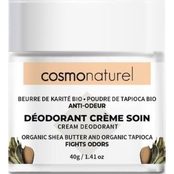 Déodorant Crème de soin : Beurre de Karité, Tapioca bio - Cosmo Naturel
