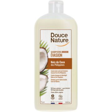 Shampoing douche Evasion Noix de coco bio - Douce Nature