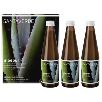 Pack 3 bouteilles Pur Jus d'Aloé vera - Santaverde