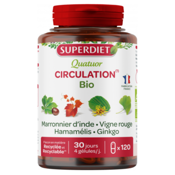 Super Diet - Quatuor Circulation bio - 120 gélules