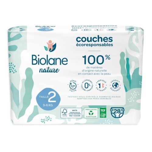 Love & Green Pure Nature Couches taille 2 – 3 à 6 kg